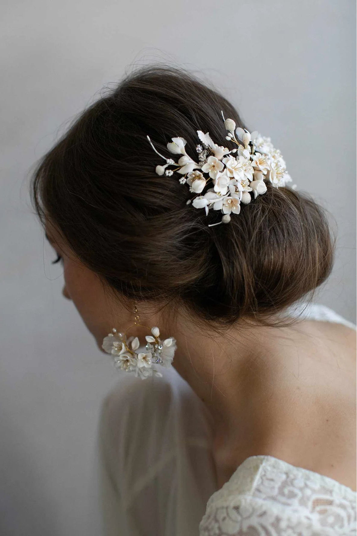 Creamy decadence floral headpiece - Style