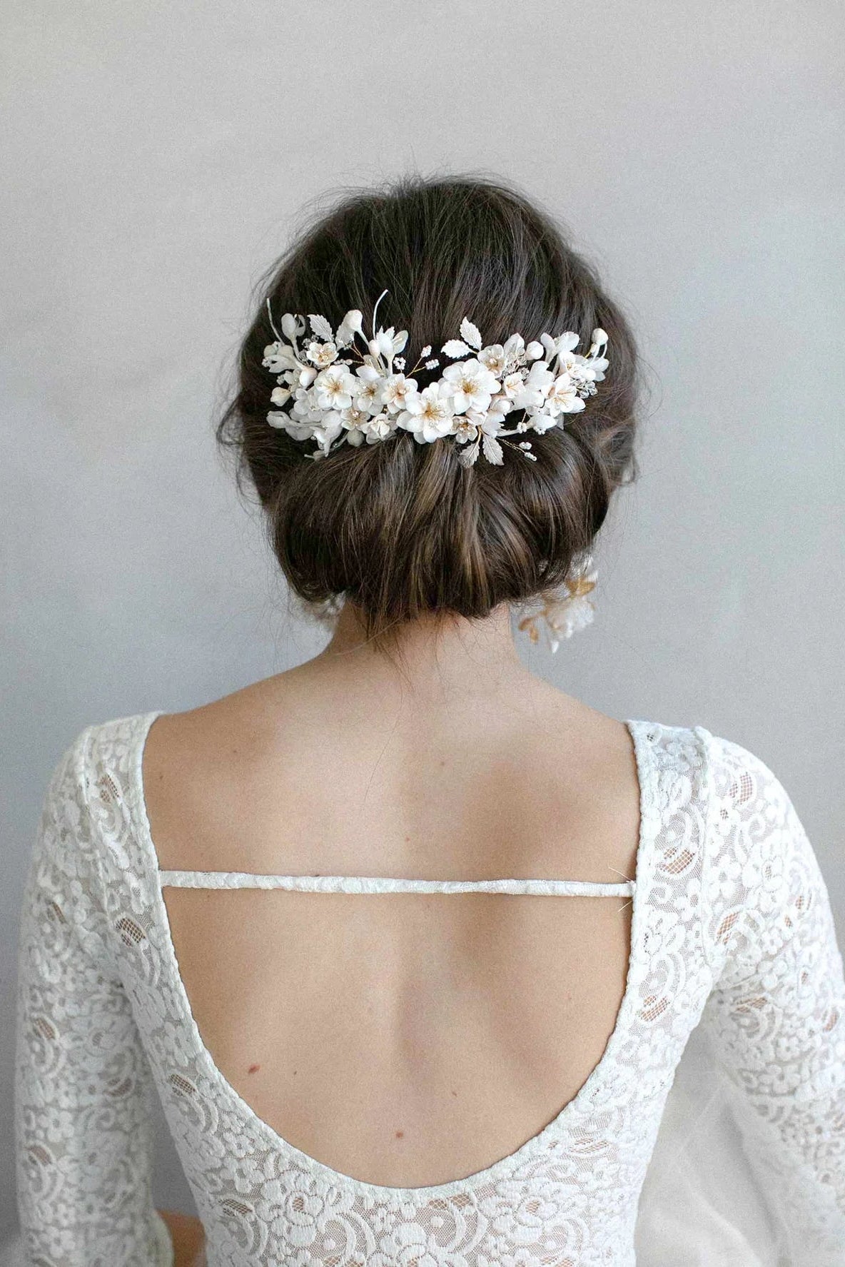 Creamy decadence floral headpiece - Style