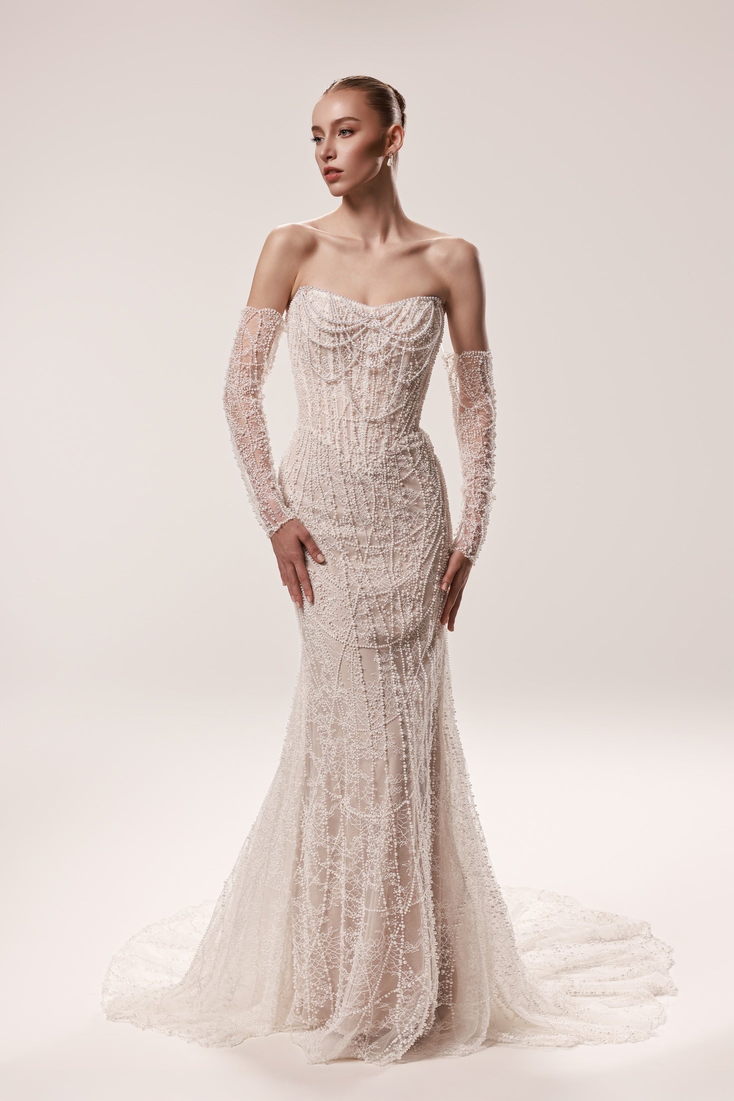 bardot lace wedding dress Bardot by Dany Tabet