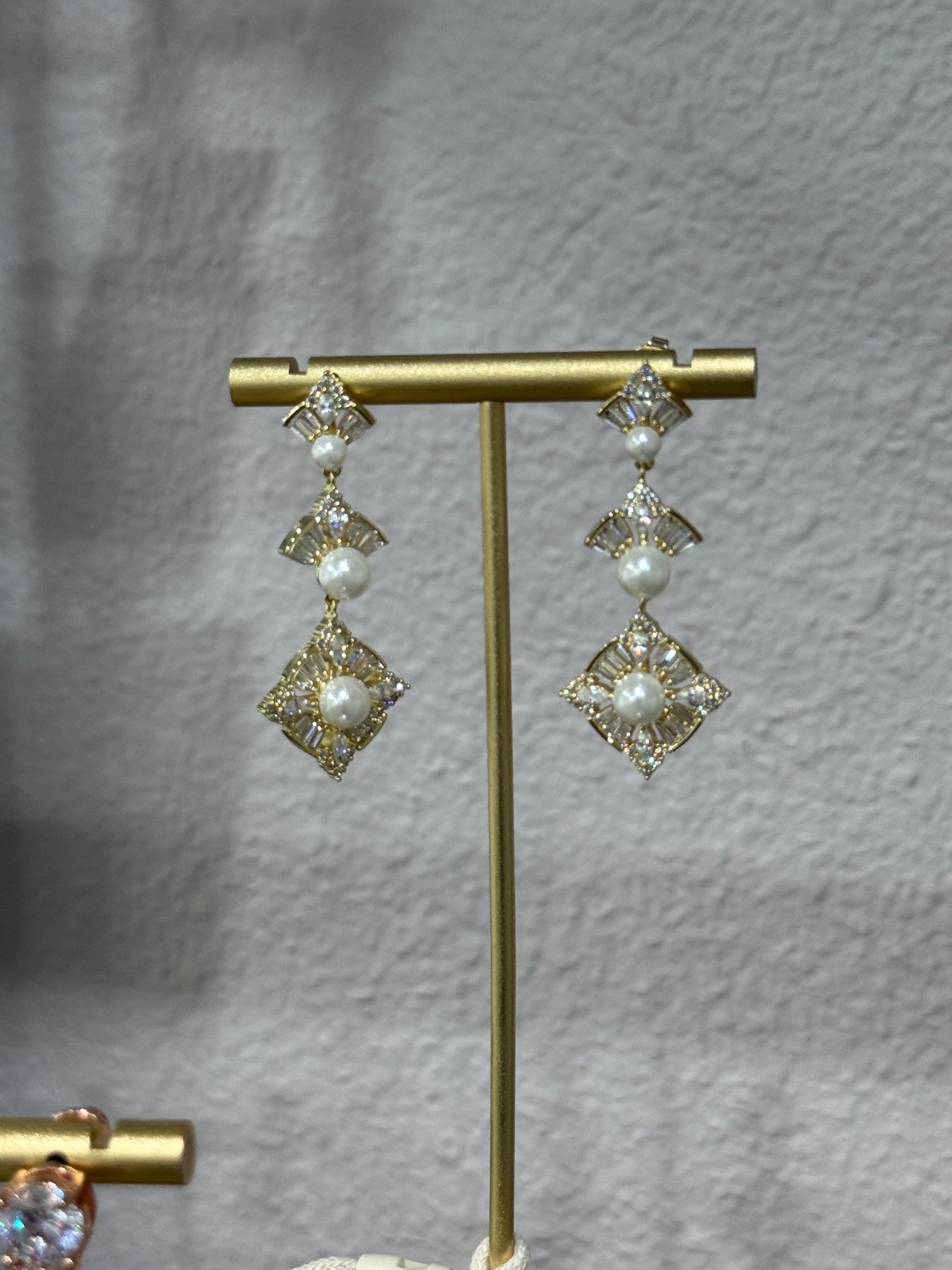 Margaux Pearl Drop Earrings