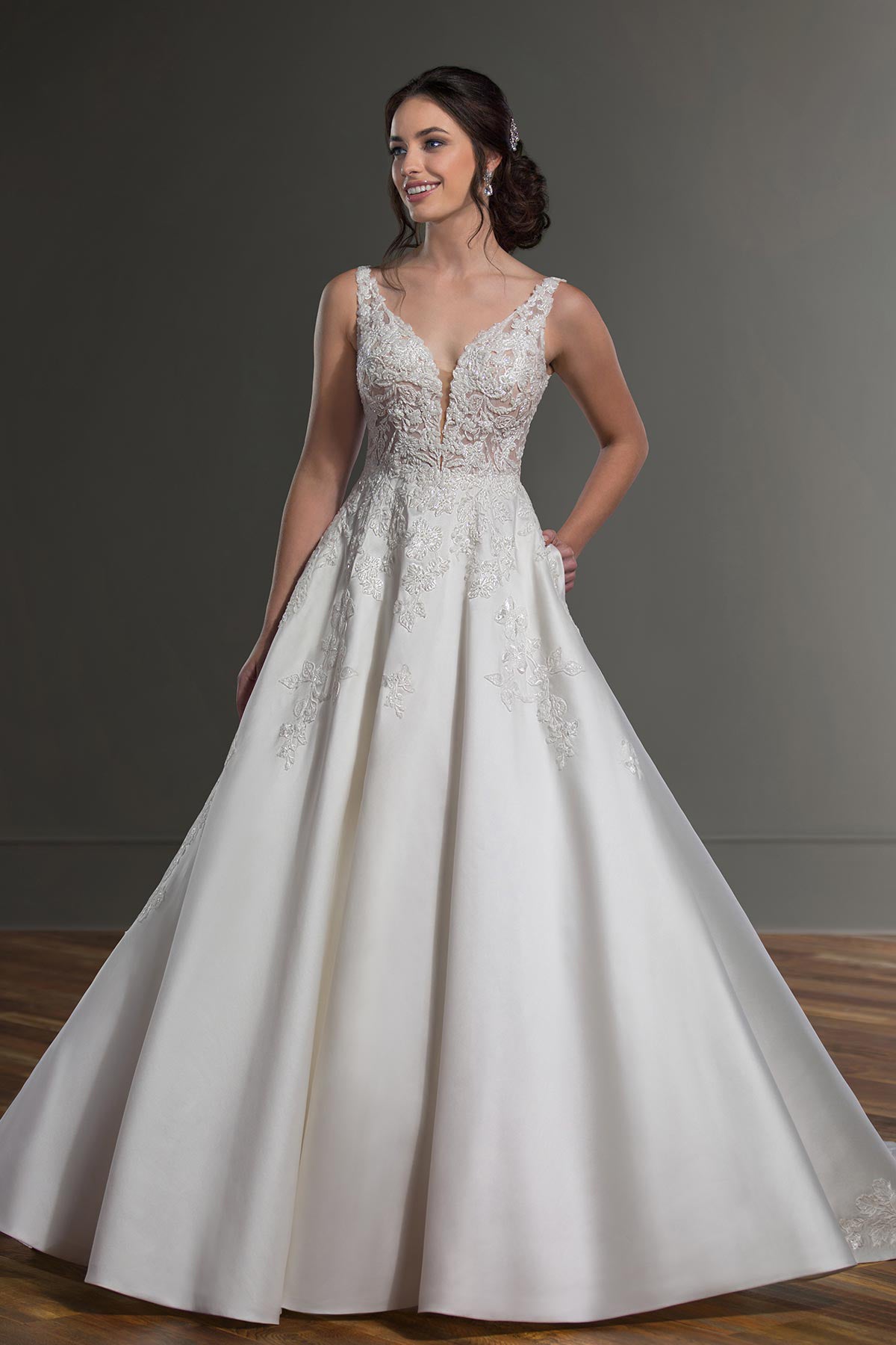 1075 by Martina Liana Classic Wedding Dress with Formal Details