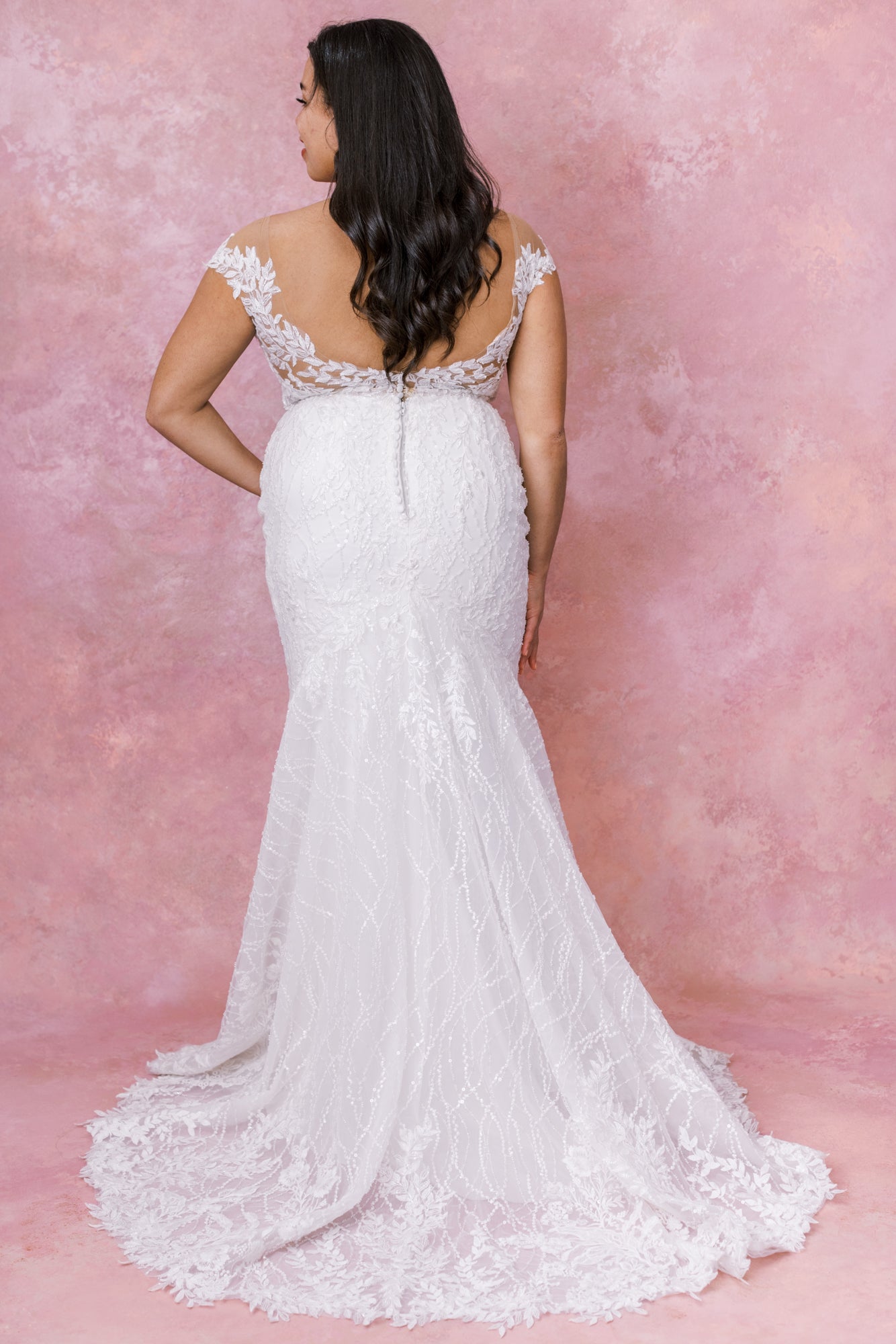 1303 Plus Size with Overskirt