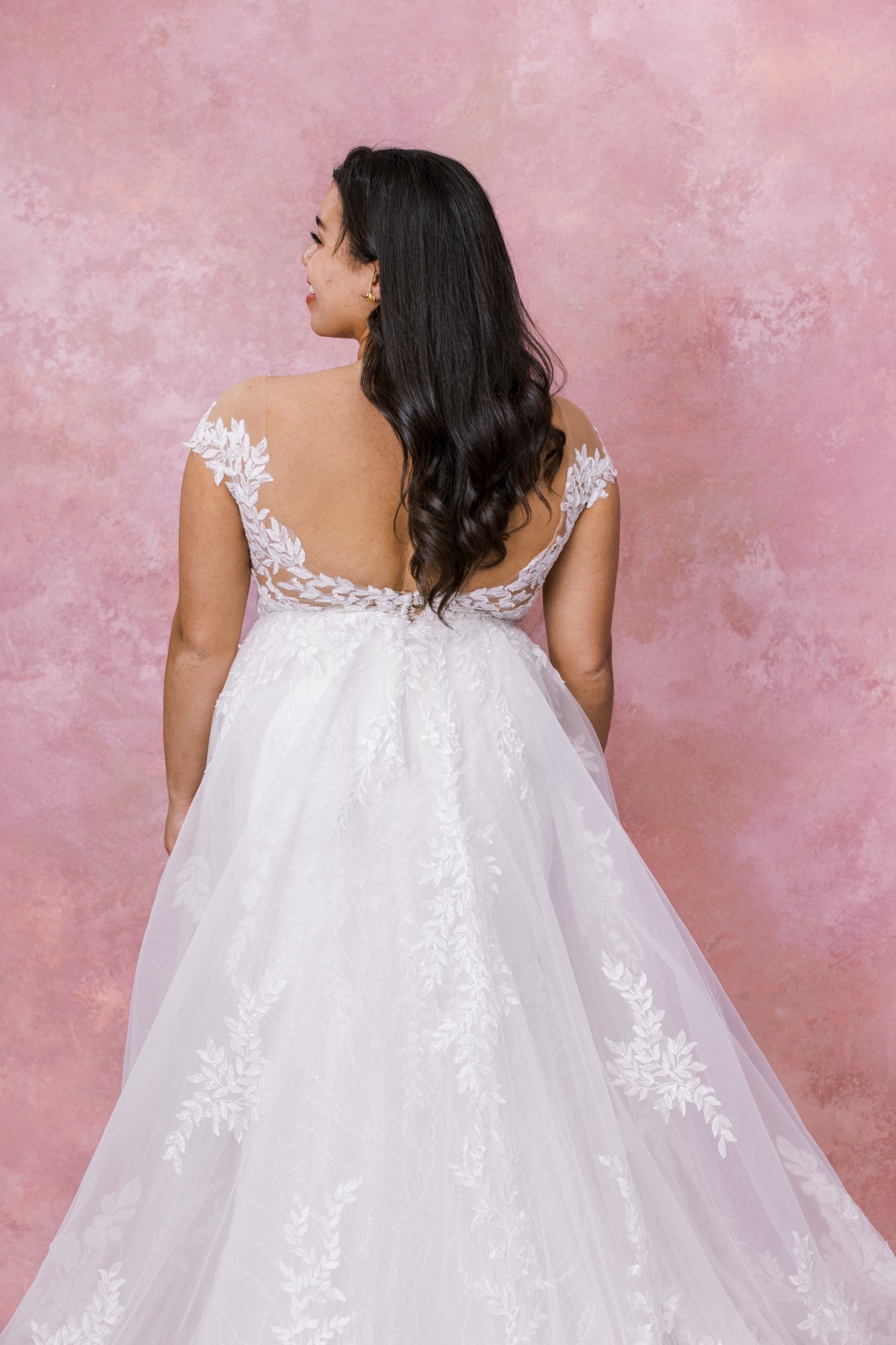 1303 Plus Size with Overskirt