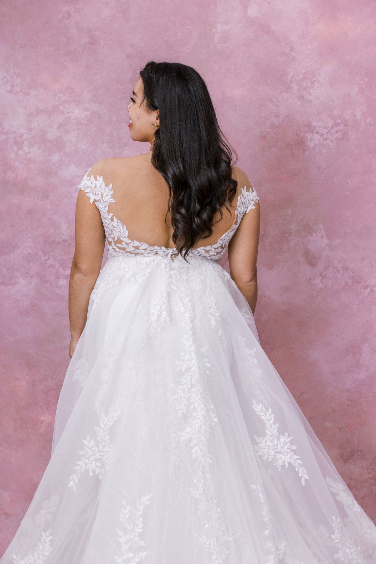 1303 Plus Size with Overskirt