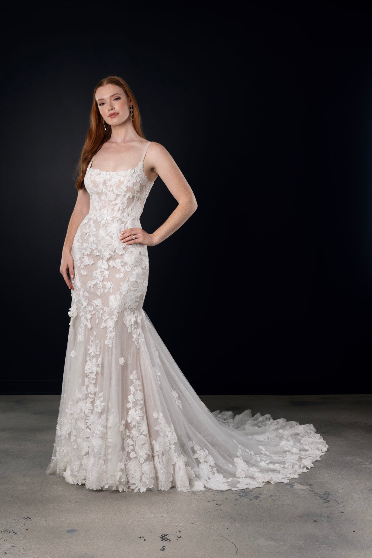 1767 by Martina Liana - A Floral Lace Fitted Wedding Dress The White Flower 1767 by Martina Liana - A Floral Lace Fitted Wedding Dress The White Flower