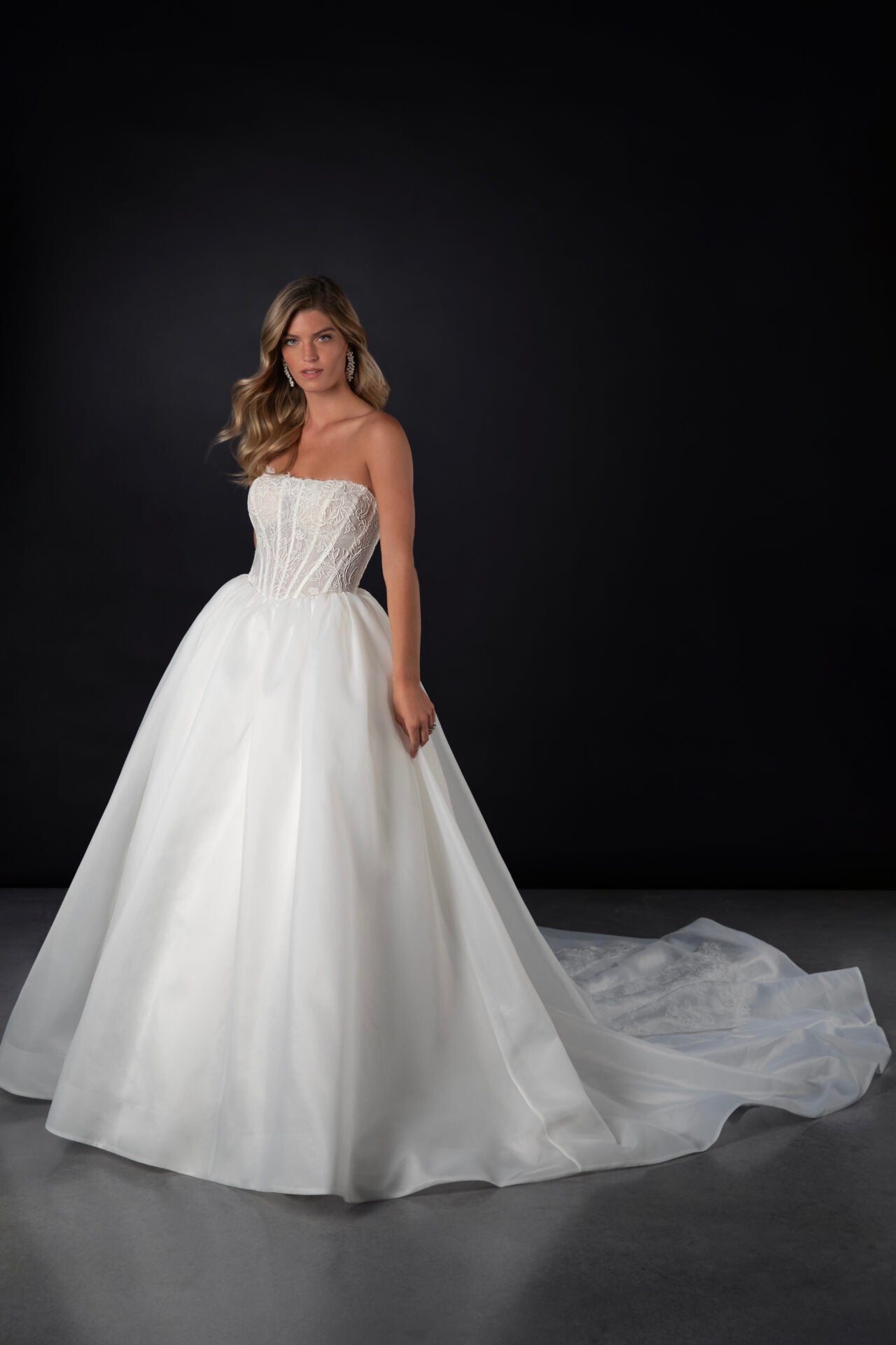 1848 by Martina Liana - Modern Strapless Ballgown Wedding Dress with Pockets The White Flower 1848 by Martina Liana - Modern Strapless Ballgown Wedding Dress with Pockets The White Flower