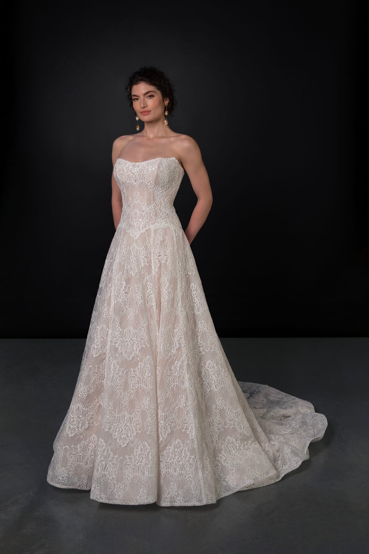ML1963 by Martina Liana - Sweetheart Drop Waist Delicate Lace Wedding A-Line The White Flower ML1963 by Martina Liana - Sweetheart Drop Waist Delicate Lace Wedding A-Line The White Flower