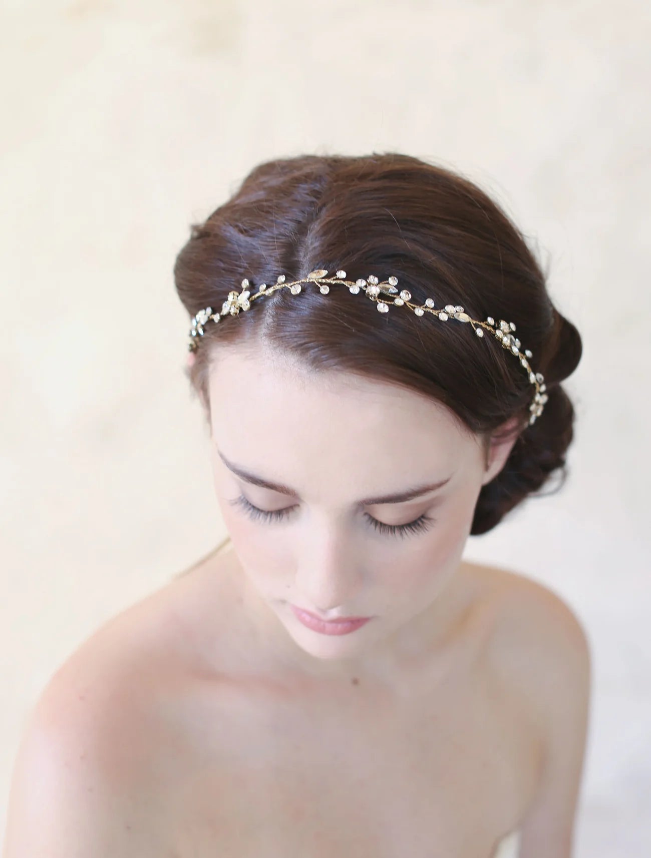Simple crystal hair vine - Style 