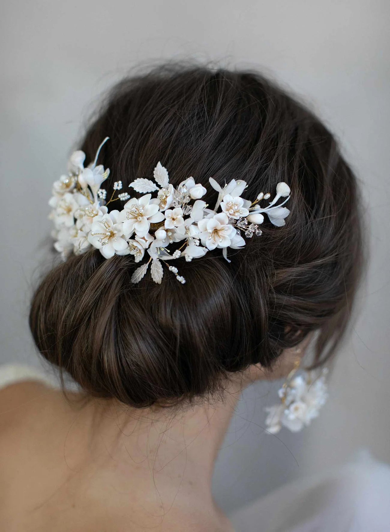 Creamy decadence floral headpiece - Style 