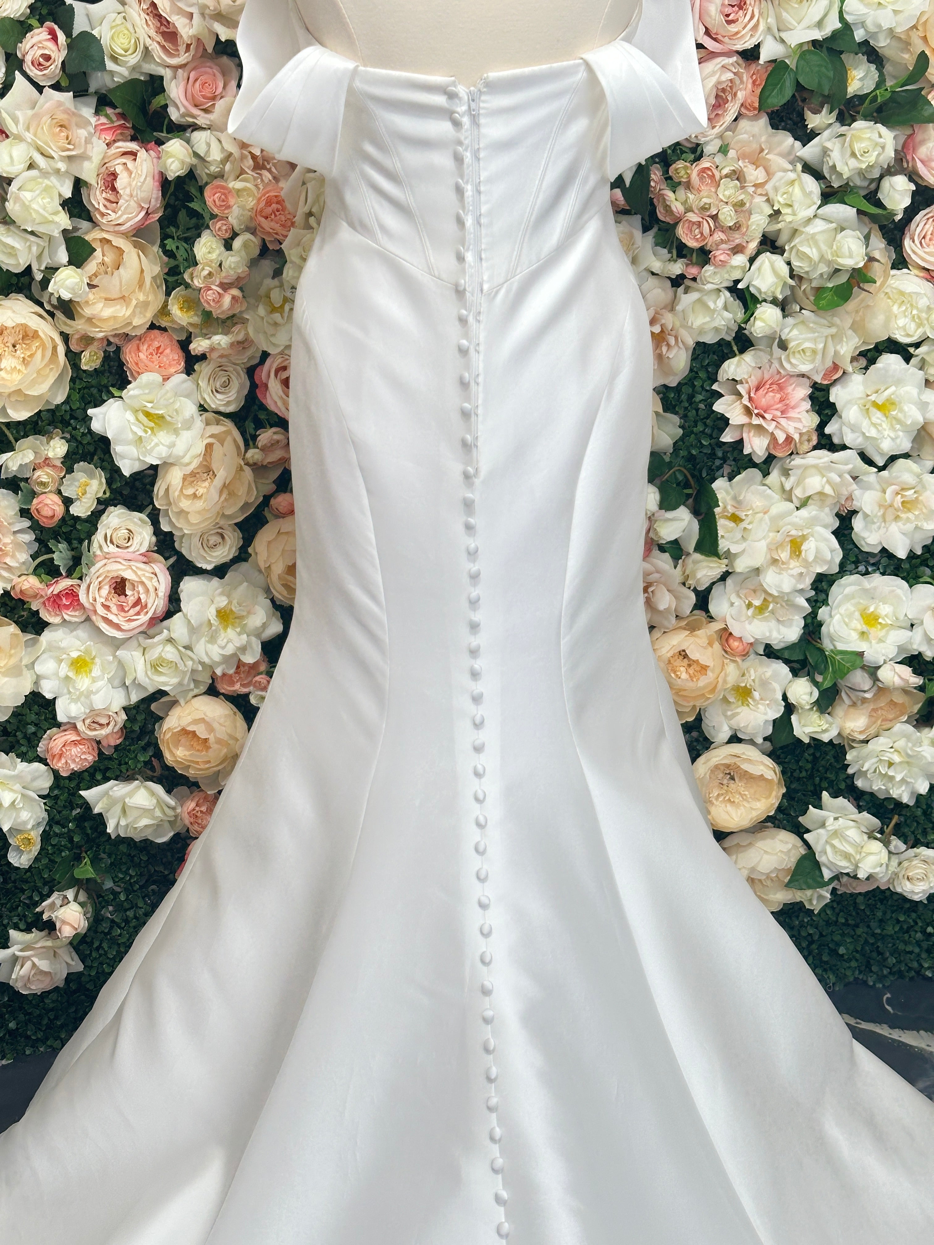 1624 by Martina Liana - Silk Fit and Flare Wedding Dress – The