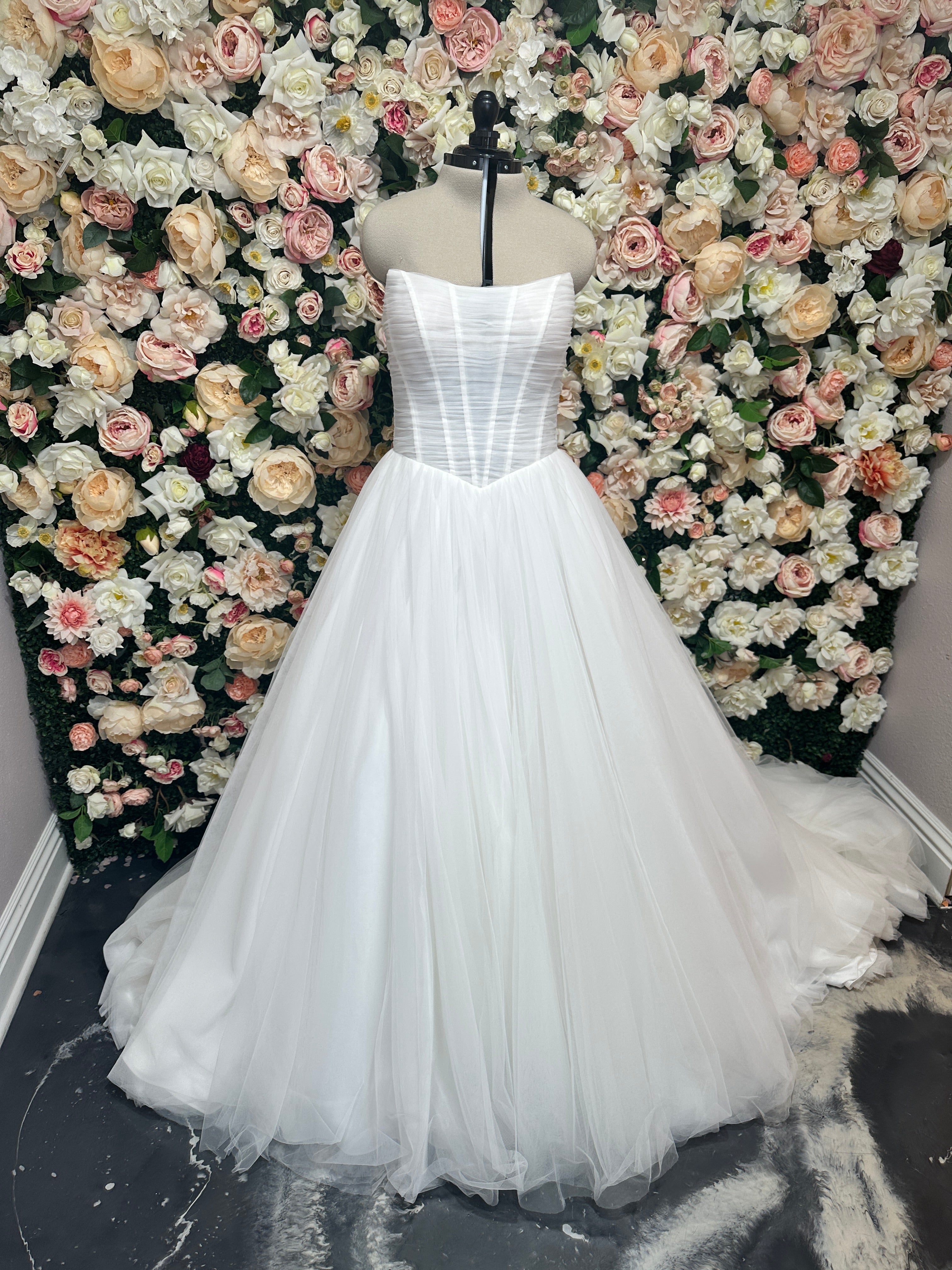 ML1940 by Martina Liana - Tulle Strapless Basque Waist A-Line