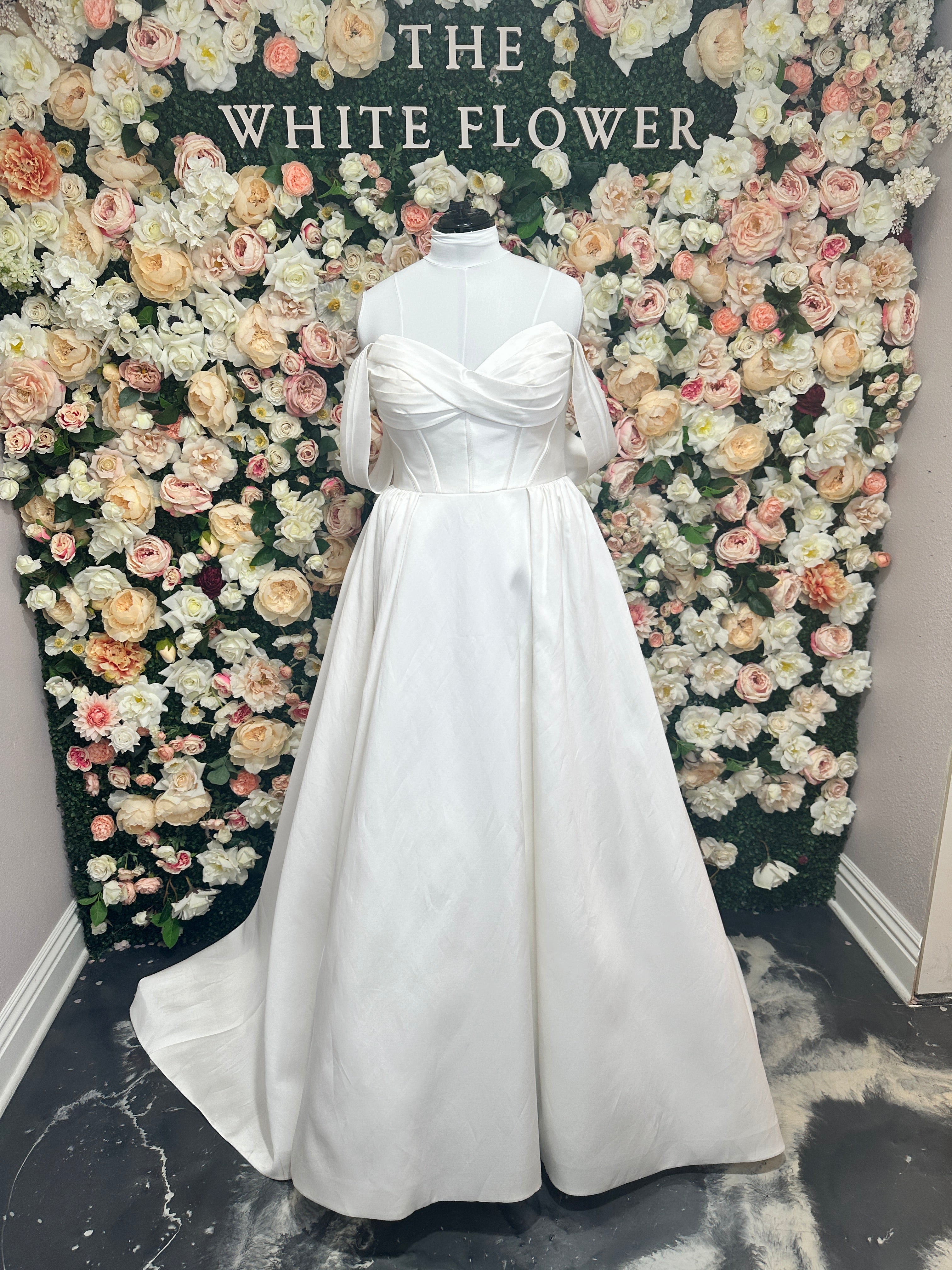 1607 Plus Size by Martina Liana - Off-the-Shoulder Silk Ballgown