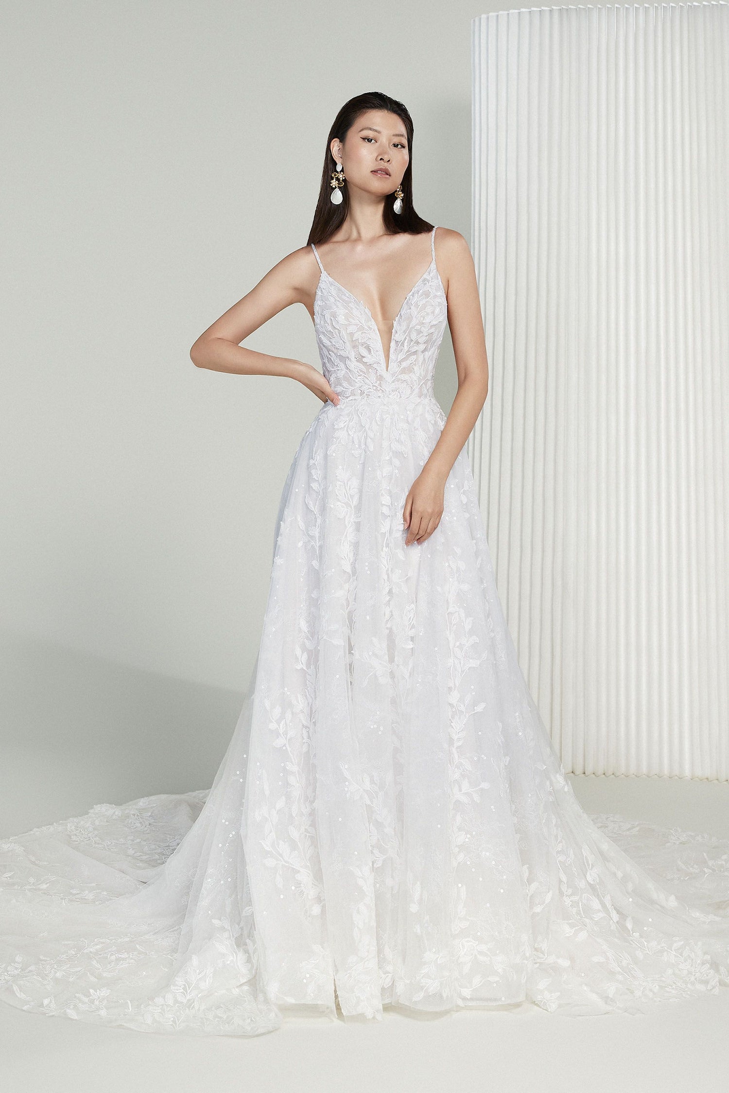 Gloria by Justin Alexander Signature Sequined A-Line Wedding