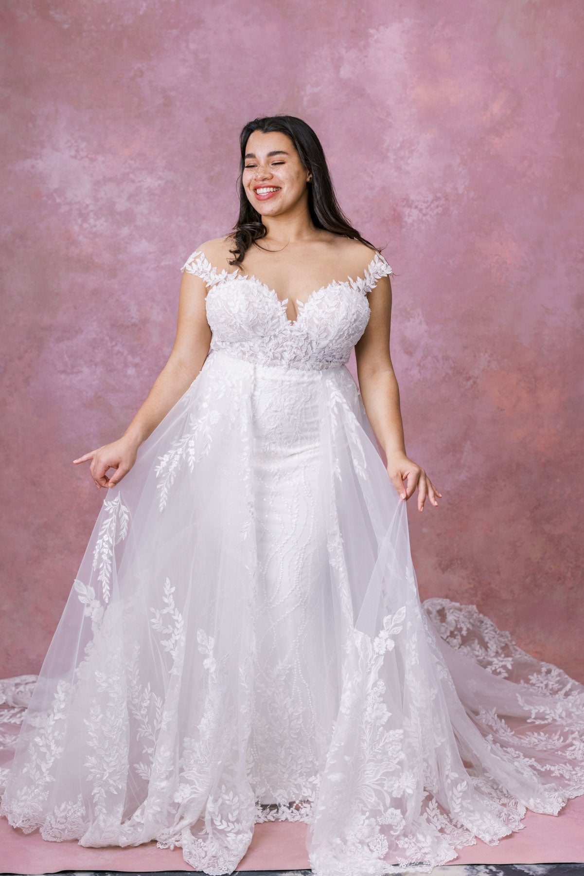 1303 Plus Size with Overskirt by Martina Liana Romantic and Sexy
