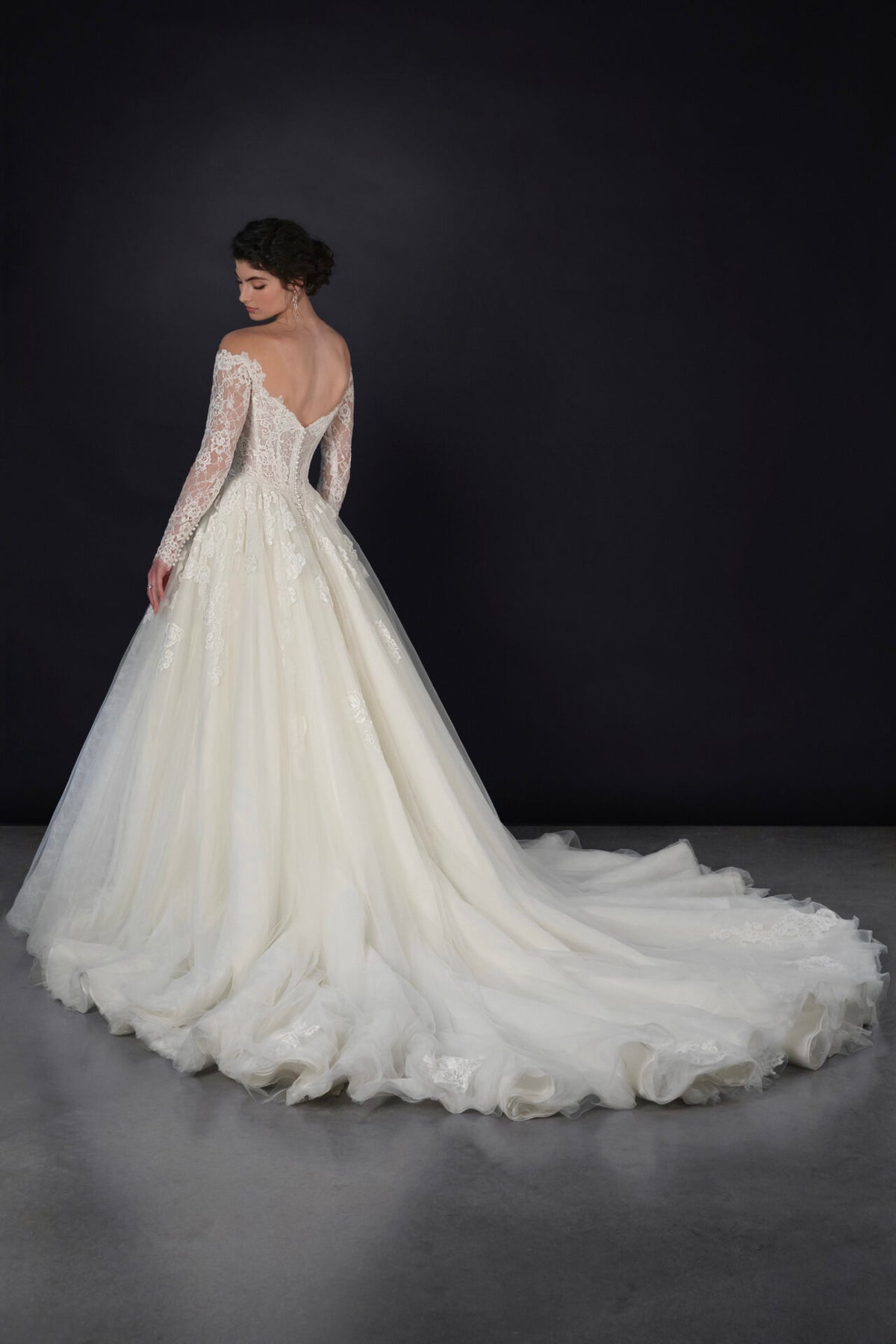 1822 by Martina Liana - Lace Ballgown Wedding Dress – The White Flower 1822 by Martina Liana - Lace Ballgown Wedding Dress – The White Flower