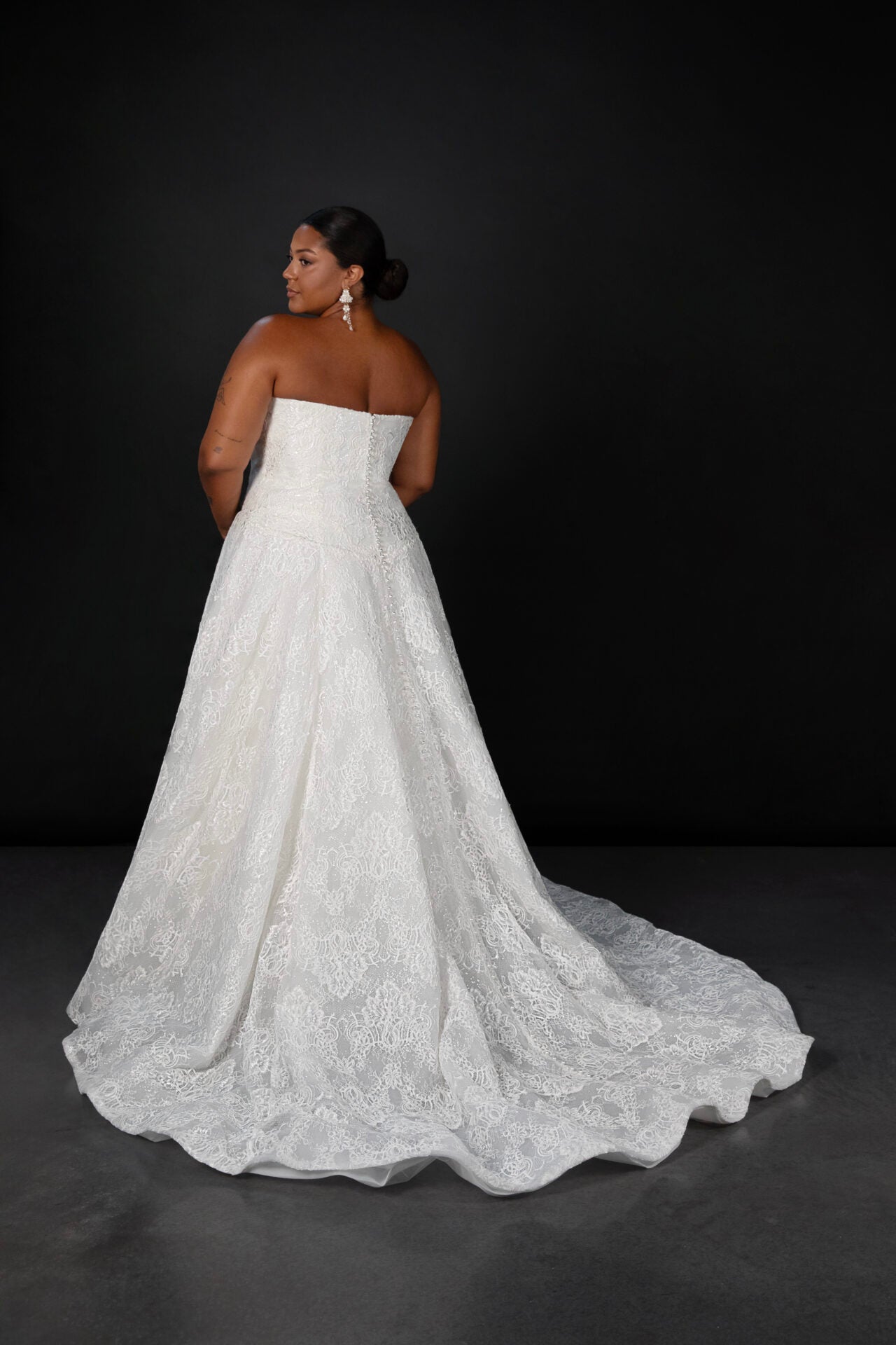 ML1963 by Martina Liana - Sweetheart Drop Waist Delicate Lace