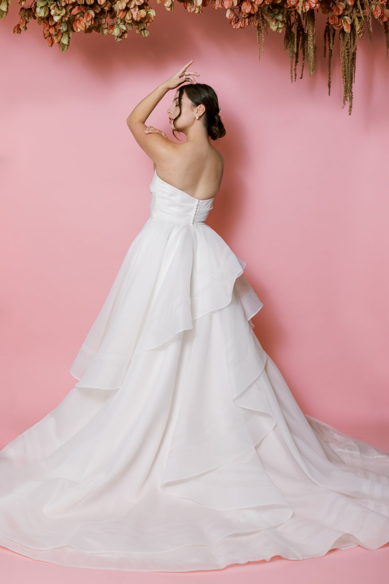 Cassandra by Ocean & Petal - Organza Tiered A-Line Wedding Dress The White Flower Cassandra by Ocean & Petal - Organza Tiered A-Line Wedding Dress The White Flower
