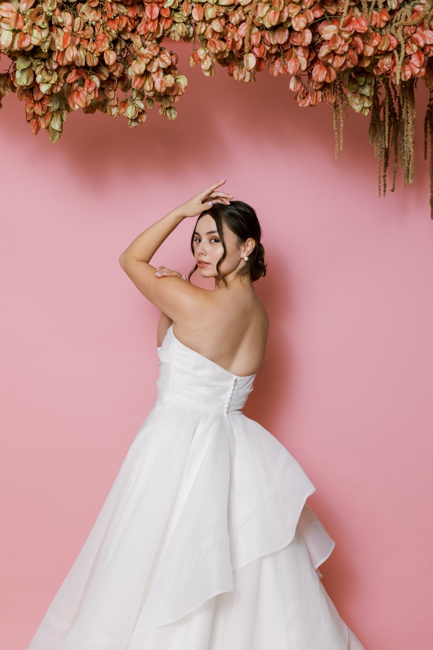 Cassandra by Ocean & Petal - Organza Tiered A-Line Wedding Dress The White Flower Cassandra by Ocean & Petal - Organza Tiered A-Line Wedding Dress The White Flower