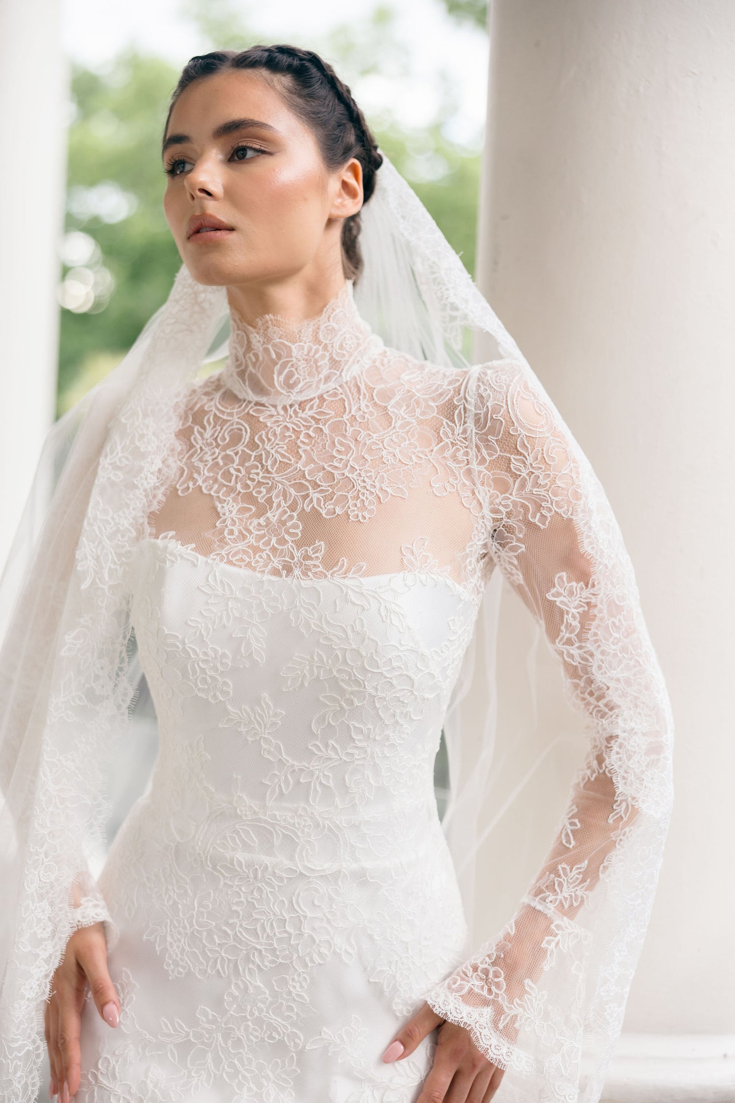 Aurora by Suzanne Neville | Long Sleeve Lace Wedding Dress The White Flower Aurora by Suzanne Neville | Long Sleeve Lace Wedding Dress The White Flower