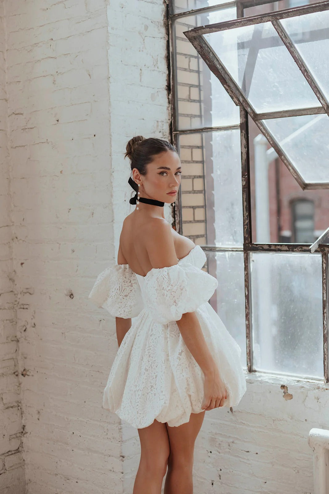 Untamed Petals Daria | Strapless Lace Bridal Mini Dress | Elopment Dress | Bubble Skirt | Size Medium Untamed Petals Daria | Strapless Lace Bridal Mini Dress | Elopment Dress | Bubble Skirt | Size Medium